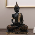 Gautama Buddha Meditation Statue | Color Orange