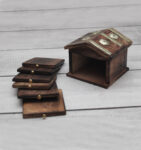 Discover beautifully crafted Antique Wooden Tea Coaster Hut Shape for Office and Home at shreekalahomedecor.com. Elevate your decor with stylish accents.