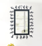 Handcrafted Metal Wall Mirror | Bastar Tribal Style