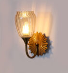 Vintage Brass Finish Wall Sconce For Living And Bathroom