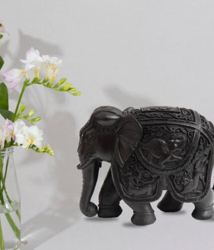 Elephant Marble Handicraft Decorative Showpiece