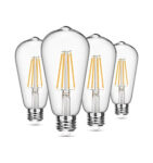 E27 Base Led Filament Bulb Set Of 4