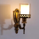 Antique Look Double Glass Metal Casting Wall Light