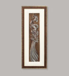 Ancient Egyptian Bouquet Flower Painting | Golden and Brown Design