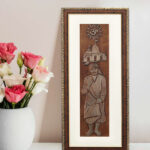 Divine Sai Baba Wall Painting | Golden and Brown Design