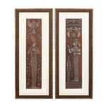 Egyptian King Pharaoh Wall Painting | Golden and Brown Design