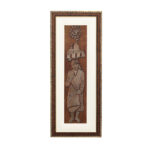 Divine Sai Baba Wall Painting | Golden and Brown Design