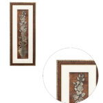 Rose Bouquet Flower Wall Painting | Golden and Brown Design