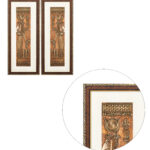 Egyptian goddess Wall Painting | Golden and Brown Design