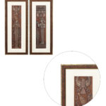 Egyptian King Pharaoh Wall Painting | Golden and Brown Design