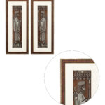 The Archaemenid Soldier Wall Painting | Golden and Brown Design