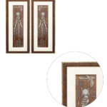 Mother Goddess Hathor Wall Painting | Golden and Brown