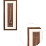 Eiffel Tower Wall Painting | Golden and Brown Design