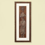 Divine Sai Baba Wall Painting | Golden and Brown Design