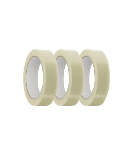 White Transparent Packaging Tape 1 Inches 65 Meter Set Of 3