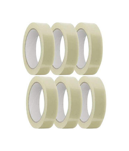 White Transparent Packaging Tape 1 Inches 65 Meter Set Of 12