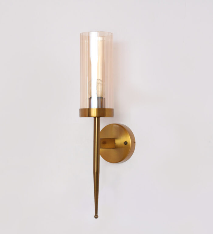 Imperial Amber Tumbler Wall Sconce Light