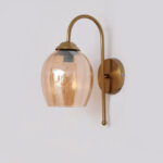 Antique Wall Lights Pearl Drop Amber Color