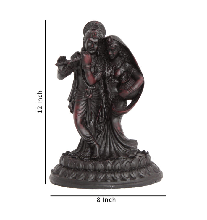 Radha Krishna Figurine Feng Shui Marble Stone Dust Showpiece