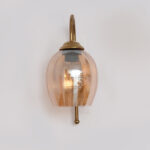 Antique Wall Lights Pearl Drop Amber Color