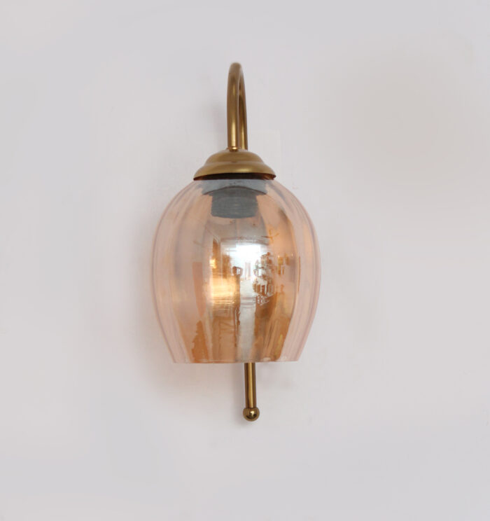 Antique Wall Lights Pearl Drop Amber Color