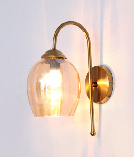 Antique Wall Lights Pearl Drop Amber Color