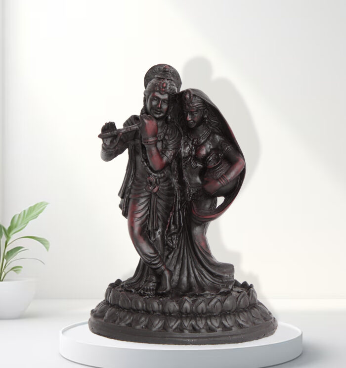 Radha Krishna Figurine Feng Shui Marble Stone Dust Showpiece