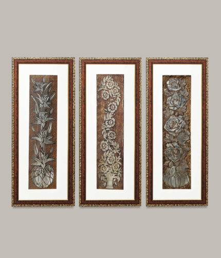 Elegant Flower Wall Painting for Home & Office Decor Set Of 3