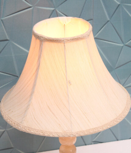 Elegant Beige Fabric Lampshade with Classic Design