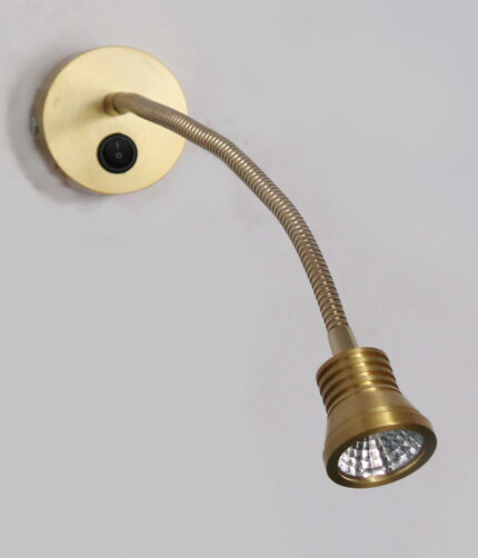 Golden Flexible Wall-Mounted LED Spot Light