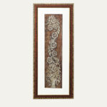 Elegant Floral Engraved Flower Wall Painting for Home and Office