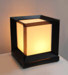 Modern Black Outdoor Gate Light & Pillar Lamp