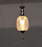 Vintage Moroccan-Inspired Hanging Pendant Light – Handcrafted Crystal Glass Finish