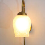 crackle glass wall sconce