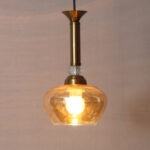 Amber Kachori Glass Hanging Lamp