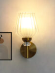 Petal-Shaped Clear Modern Glass Wall Light
