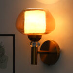 Decorative Amber Bubble Glass Wall Light