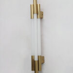 Modern Gold Vertical Linear LED Sconce