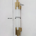Modern Gold Vertical Linear LED Sconce